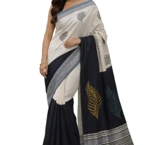 Mohar Woven Assam Silk Pure Silk Saree with Unstitched Blouse (Multicolor)