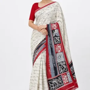 mohar Woven Assam Silk Pure Silk Saree with Unstitched Blouse (Multicolor)