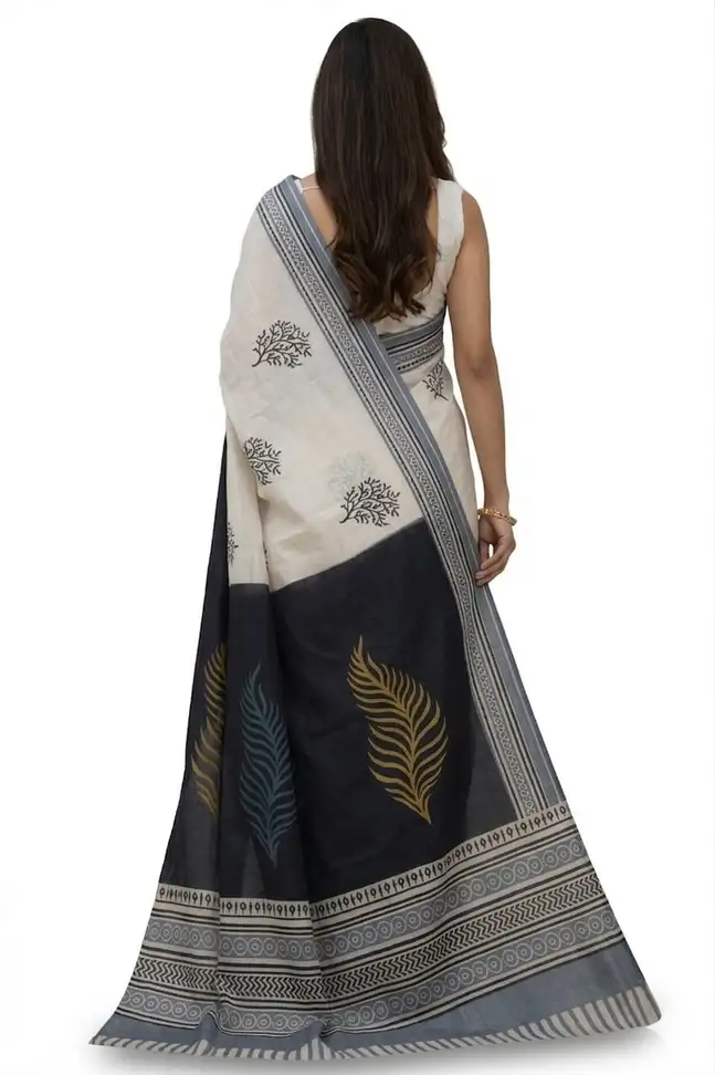 Mohar Woven Assam Silk Pure Silk Saree with Unstitched Blouse (Multicolor) - Image 2