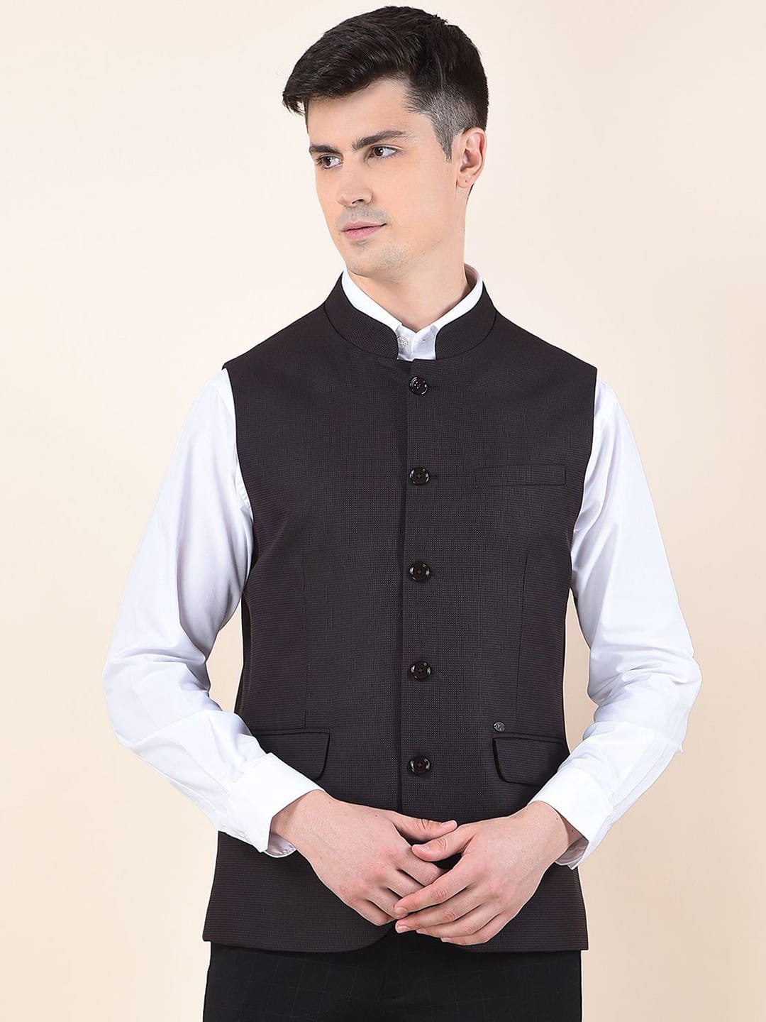 Mandarin Collar Waistcoat
