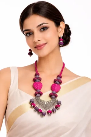 mohar Jute Necklace Set nack s 24
