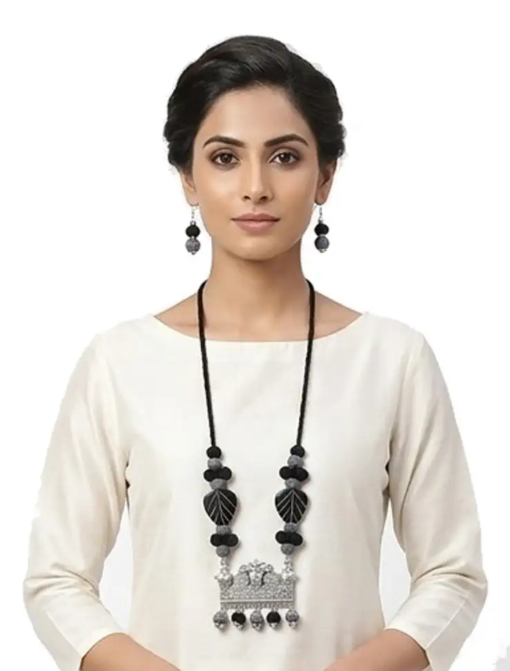 mohar Jute Necklace Set nack s 19