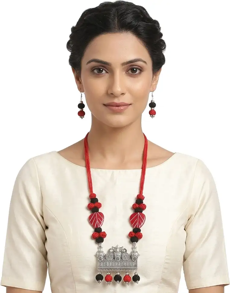 mohar Jute Necklace Set nack s 17
