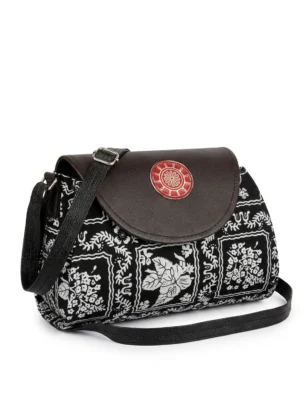 Mohar Black Sling Bag sling f 2
