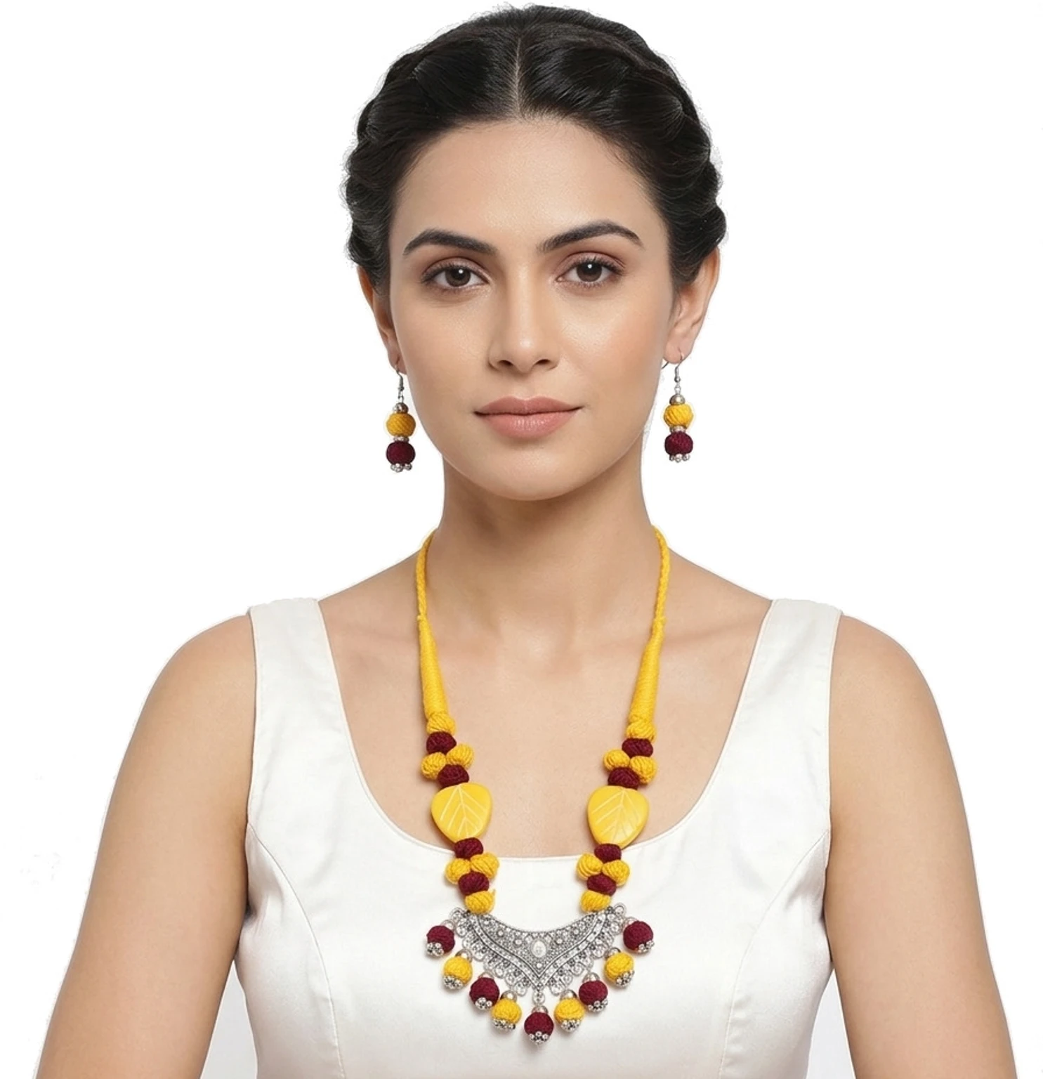 Mohar Dori Multicolor Jewellery Set nack f 18