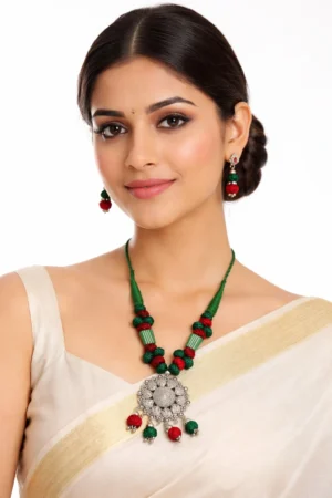 Mohar Dori Multicolor Jewellery Set nack f 21