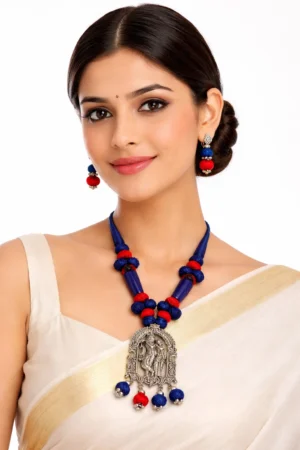 Mohar Dori Multicolor Jewellery Set nack f 22
