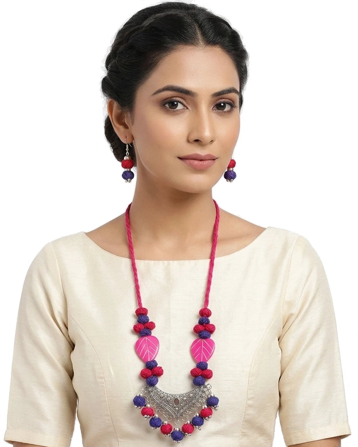 Mohar Dori Multicolor Jewellery Set  nack f 16