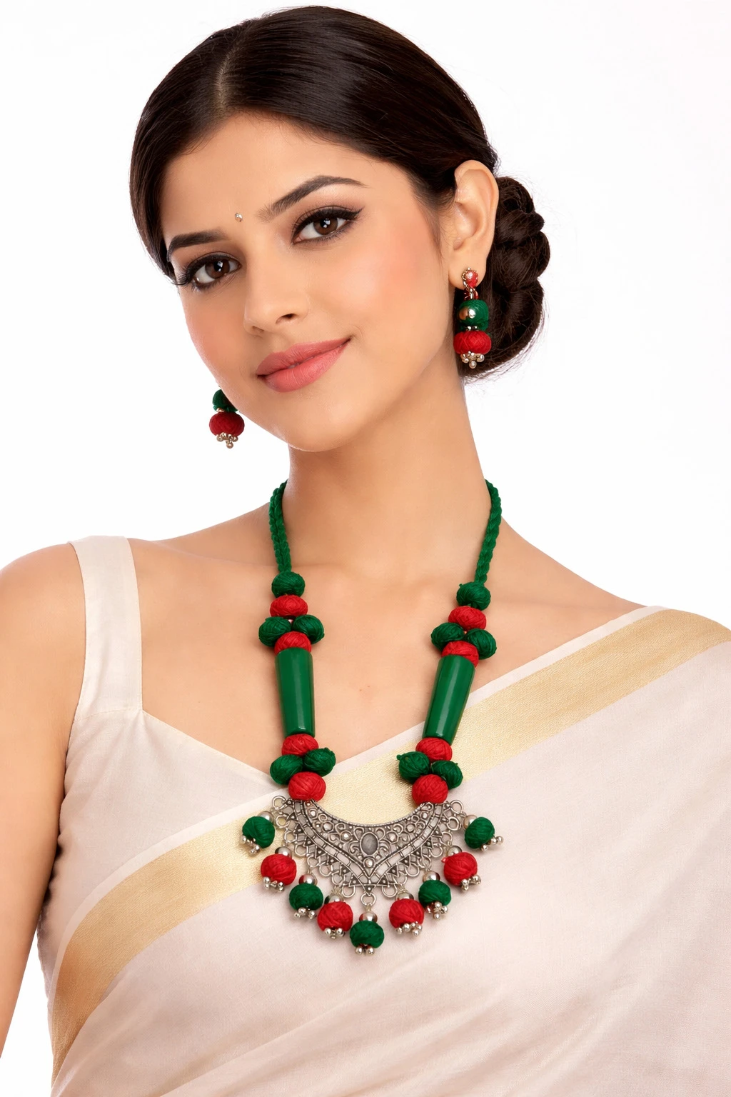 Mohar Dori Multicolor Jewellery Set nack f 25