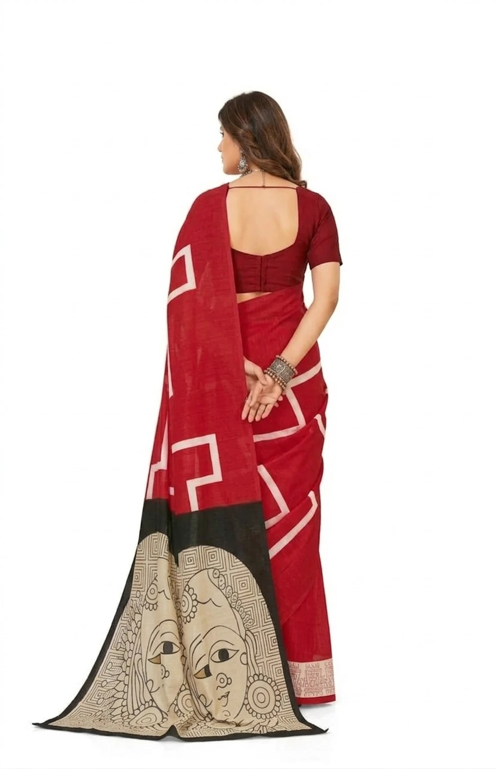 Mohar Printed, Graphic Print Daily Wear Pure Silk Saree