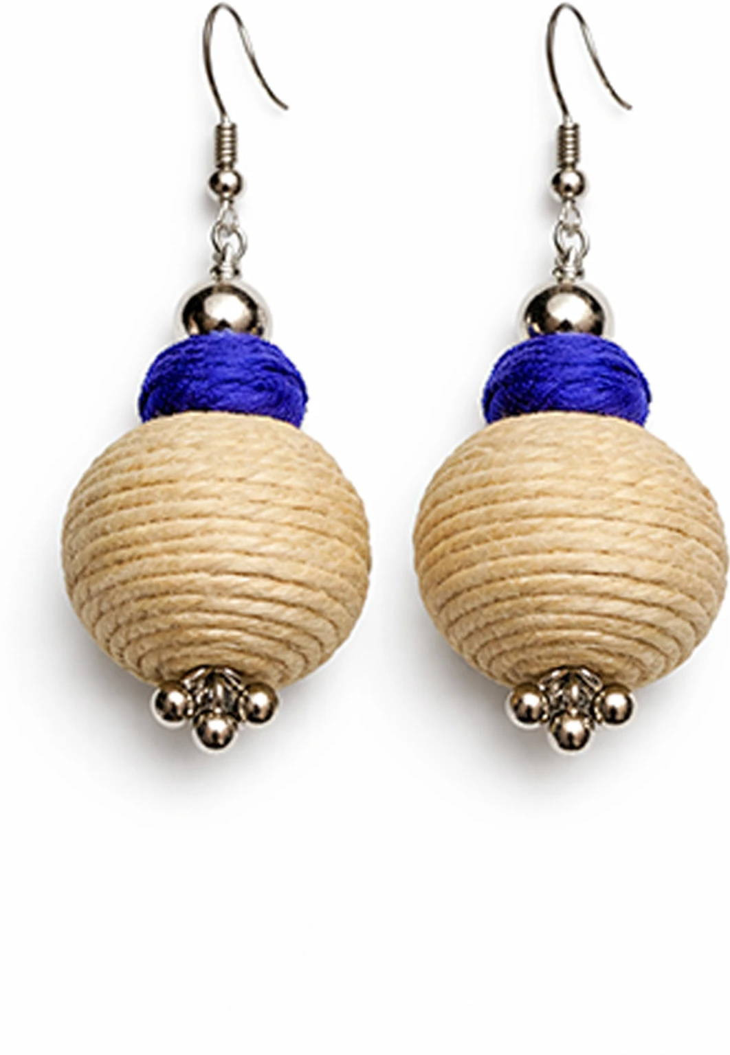 Mohar Jute Blue Jewellery Set nack f 7 - Image 3