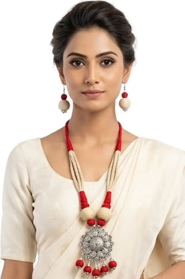 mohar Cotton Dori Necklace Set nack s 12 - Image 3