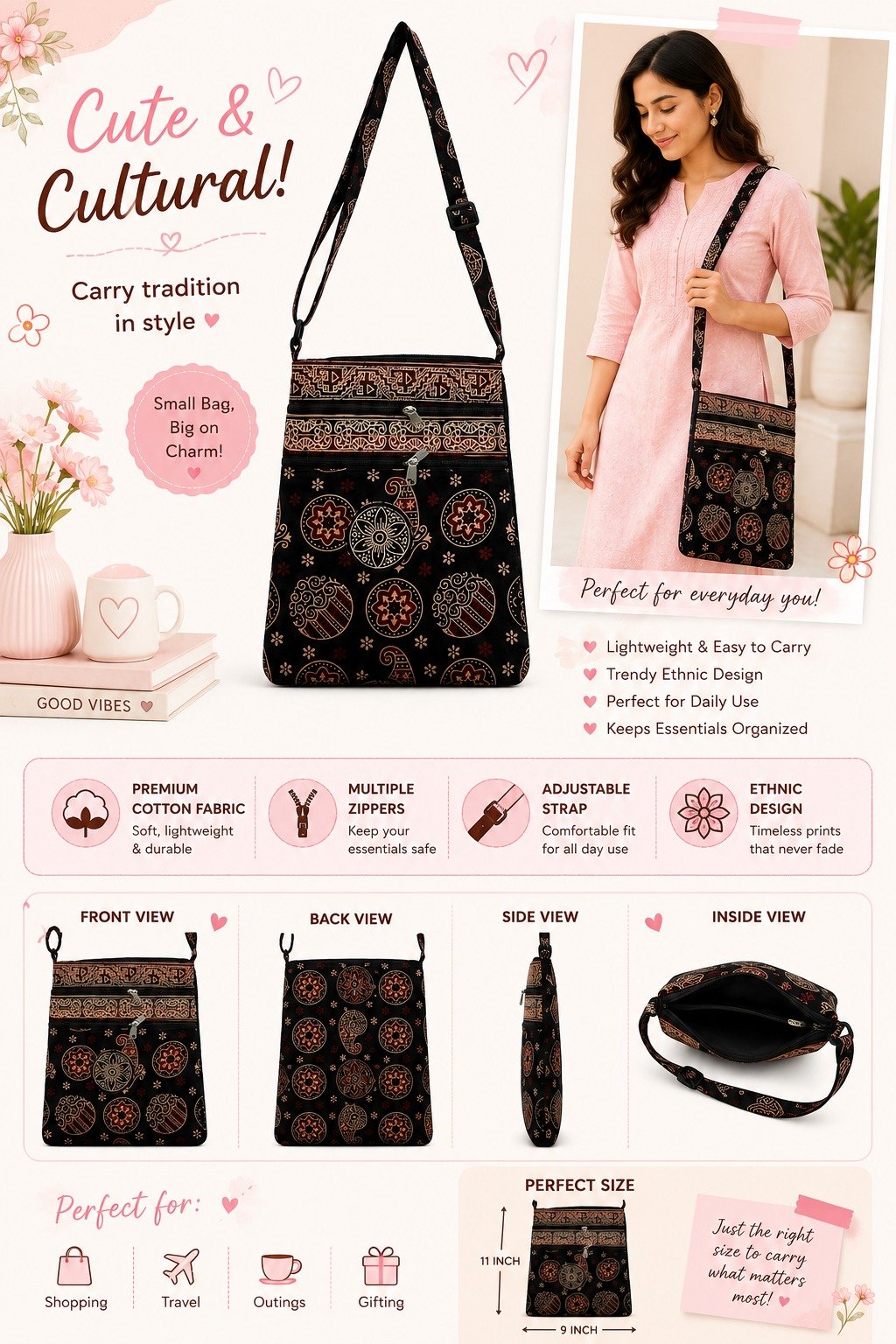 Mohar Premium Ethnic Sling Bag
