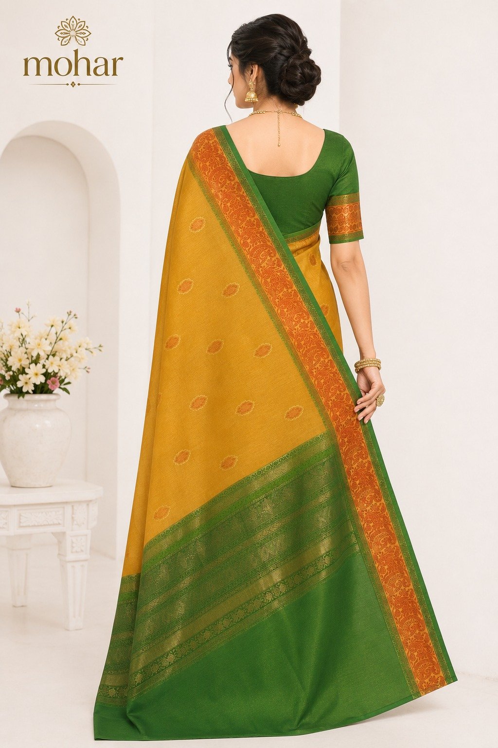 Mohar Premium Traditional Saree - Premium Soft Silk Blend - Image 2