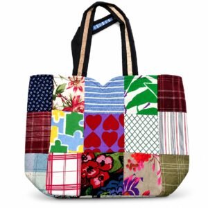 Handmade Patchwork Tote Bag – Stylish Everyday Carry Bag